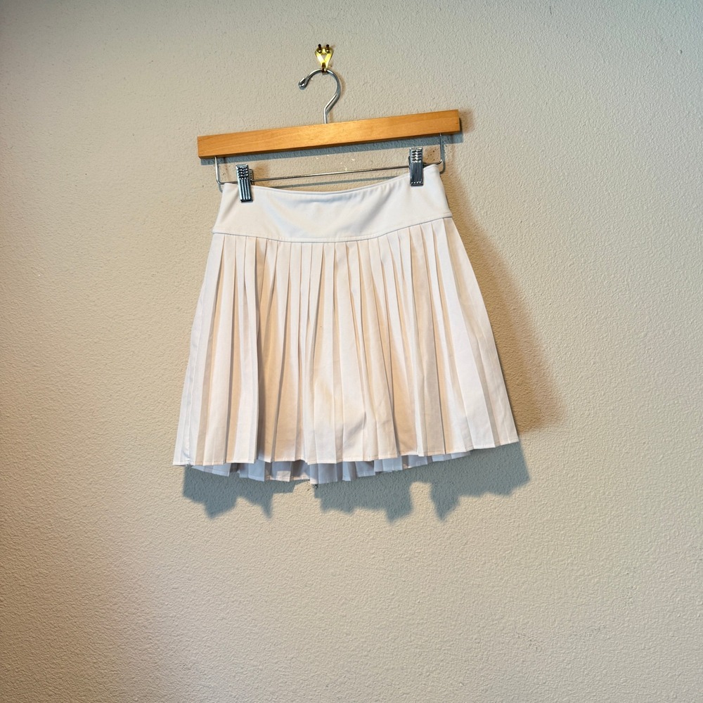 Abercrombie Kids YPB White Pleated Tennis Skort Size 13/14 Moisture Wicking